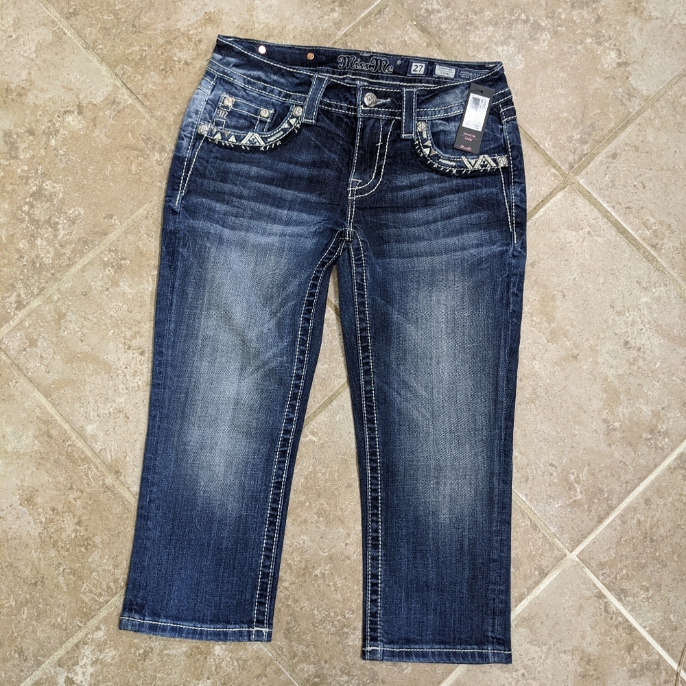Miss Me Capri jeans. NWT. 27x 20.5.